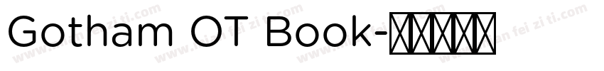 Gotham OT Book字体转换